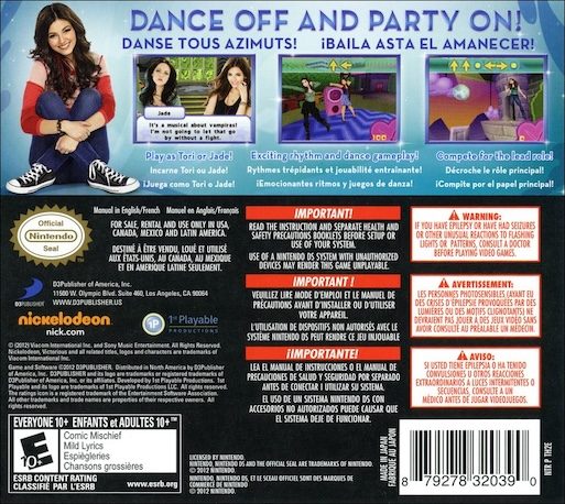 Victorious : Taking The Lead - Dos