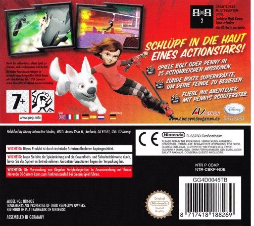 Volt : Star Malgré Lui - Dos