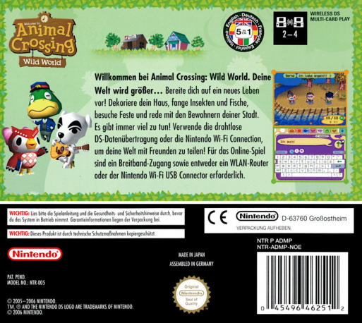 Animal Crossing - Wild World - Dos