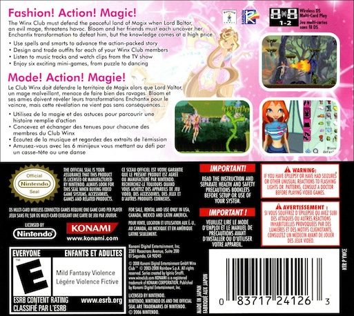 Winx Club : Mission Enchantix - Dos