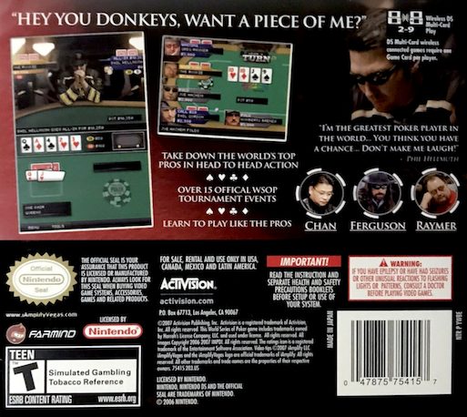 World Series of Poker 2008 : Battle for the Bracel - Dos