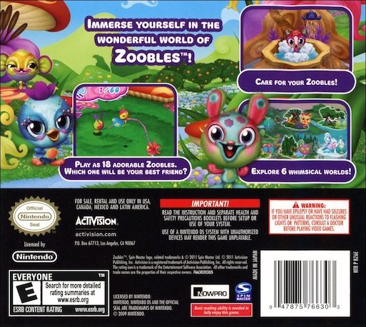 Zoobles! Spring to Life! - Dos