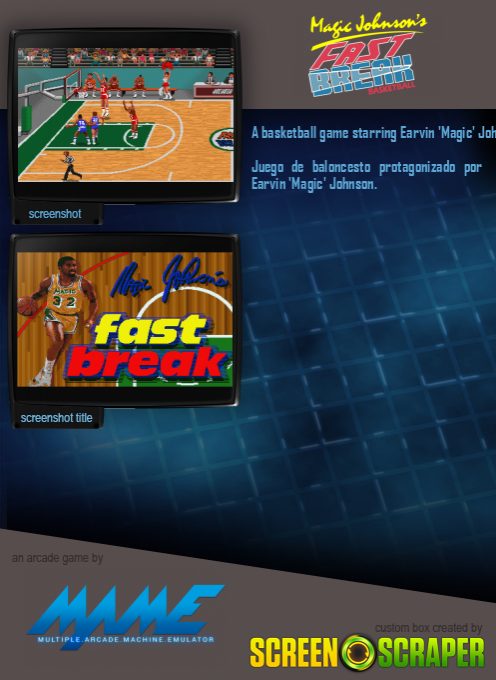 Magic Johnson's Fast Break - Dos