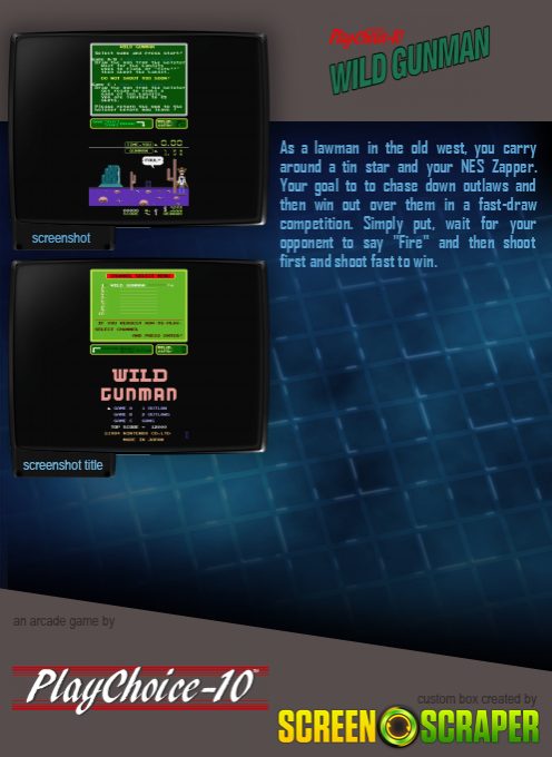 Wild Gunman (PlayChoice-10) - Dos