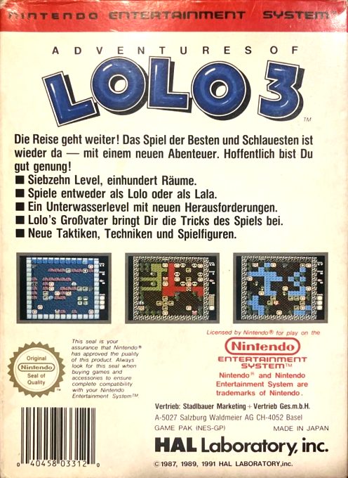 Adventures of Lolo 3 dos