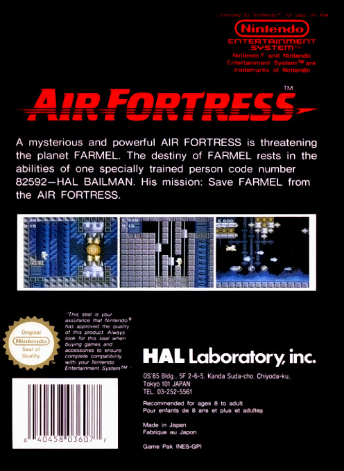 Air Fortress - Dos