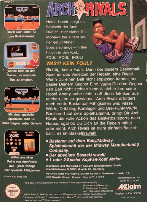 Arch Rivals : A Basketbrawl! - Dos