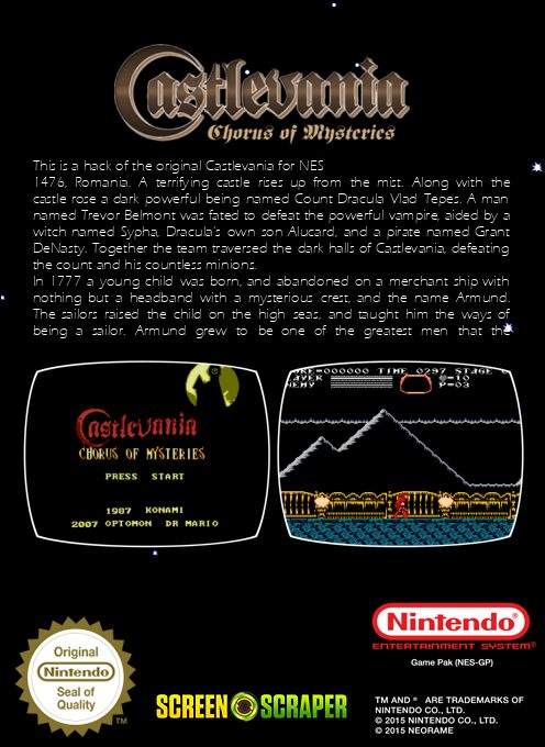 Castlevania - Chorus Of Mysteries dos