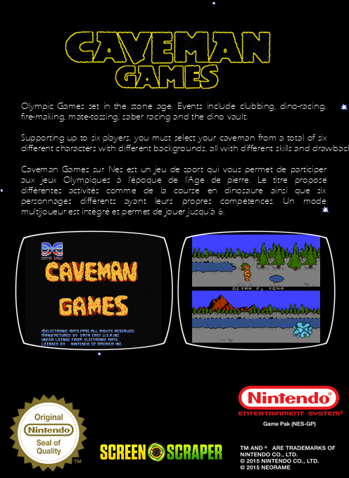 Caveman Games - Dos