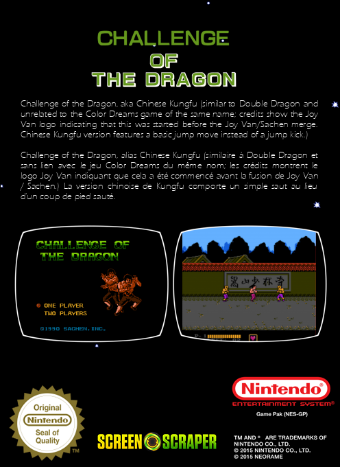 Challenge of the Dragon - Dos