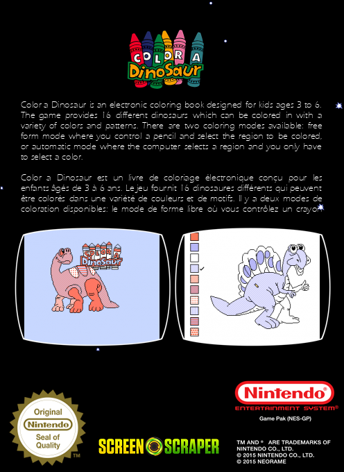 Color a Dinosaur - Dos