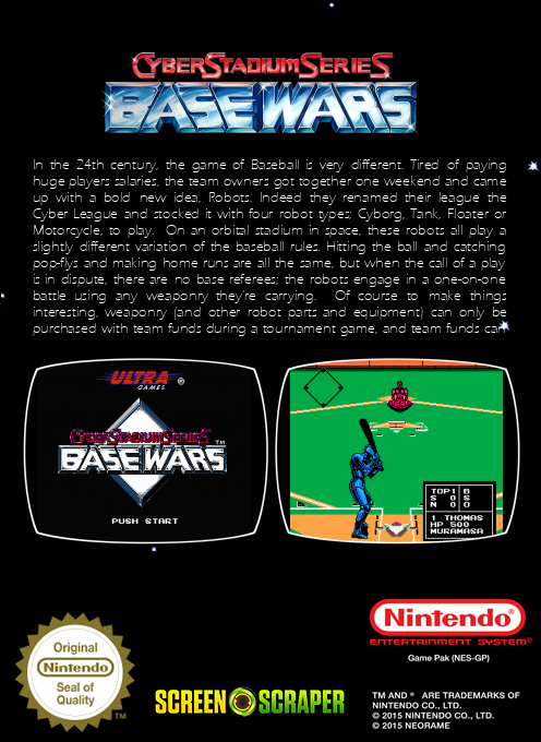 Cyber Stadium SerieS : Base Wars - Dos