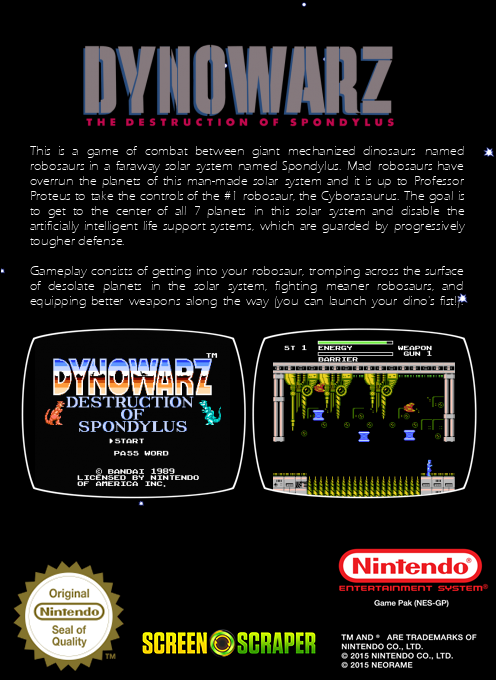 Dynowarz : Destruction of Spondylus - Dos