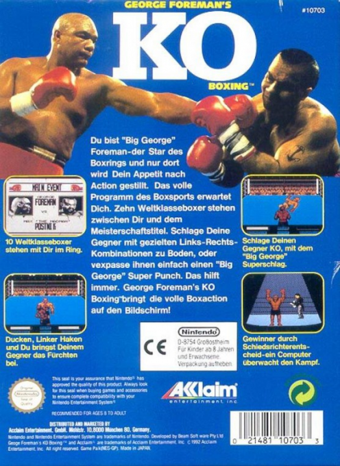 George Foreman's KO Boxing - Dos