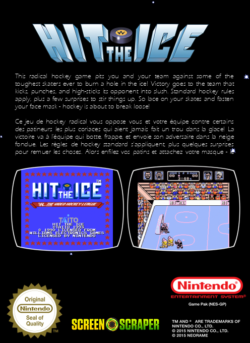 Hit the Ice : The Video Hockey League - Dos