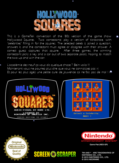 Hollywood Squares - Dos