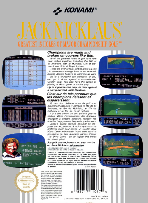 Jack Nicklaus' Greatest 18 Holes of Major Champion - Dos