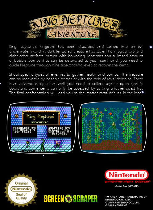 King Neptune's Adventure - Dos