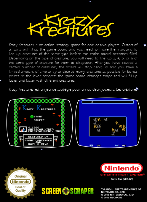 Krazy Kreatures - Dos