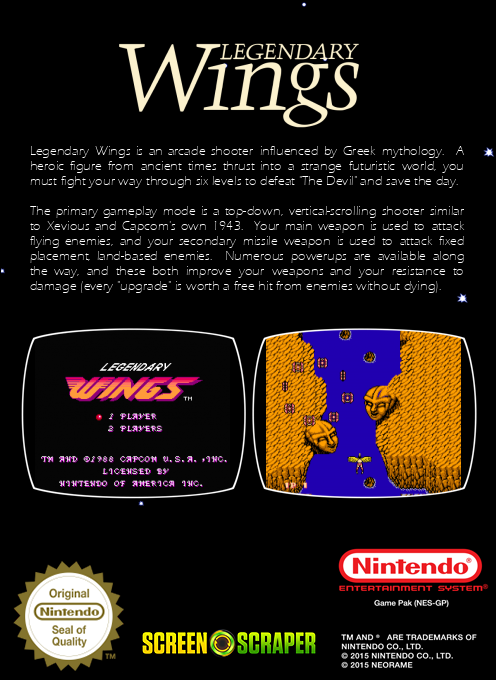 Legendary Wings - Dos