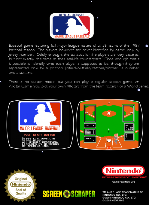 Major League Baseball - Dos