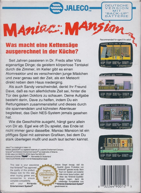 Maniac Mansion - Dos