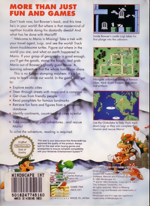 Mario Is Missing! - Dos