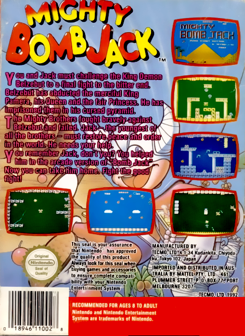 Mighty Bomb Jack - Dos