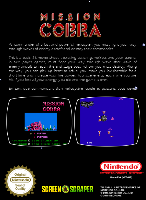 Mission Cobra - Dos