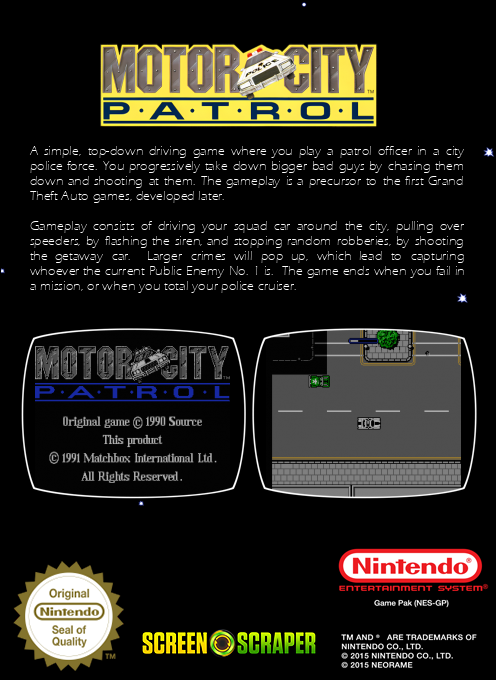 MotorCity Patrol - Dos