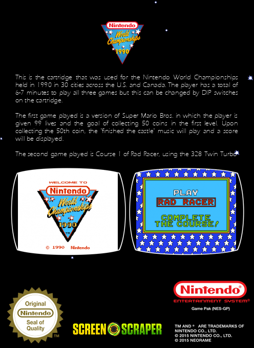 Nintendo World Championships 1990 - Dos
