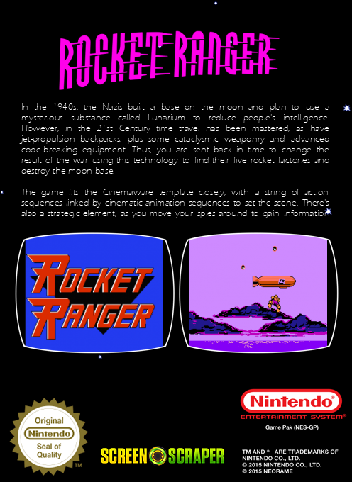 Rocket Ranger - Dos