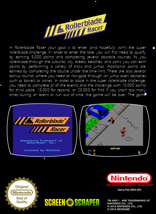 Rollerblade Racer - Dos