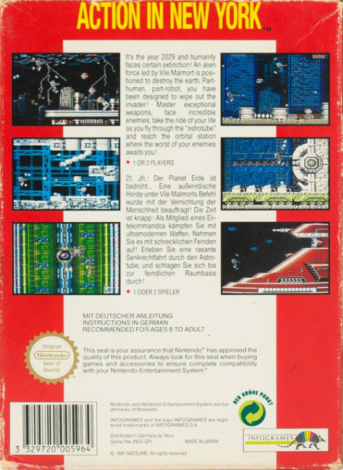 S.C.A.T. : Special Cybernetic Attack Team - Dos