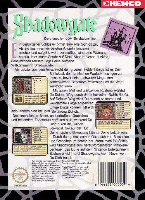 Shadowgate - Dos