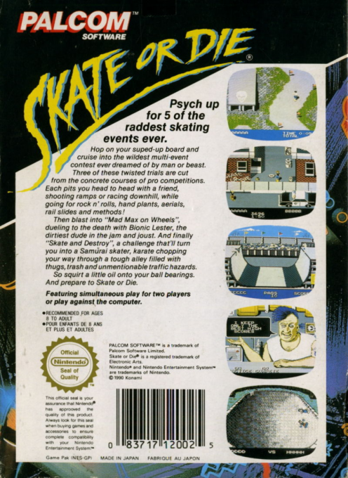 Skate or Die - Dos