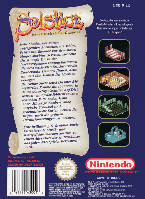 Solstice : The Quest for the Staff of Demnos - Dos