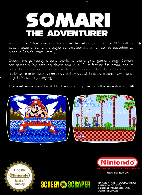 Somari The Adventurer - Dos