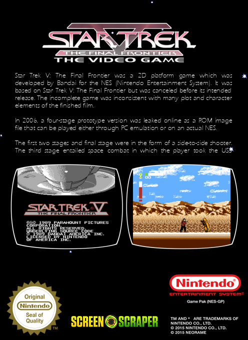 Star Trek V : The Final Frontier - Dos