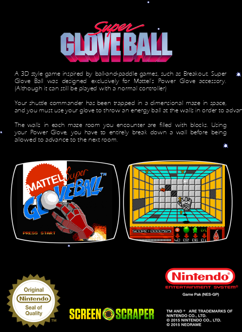 Super Glove Ball - Dos