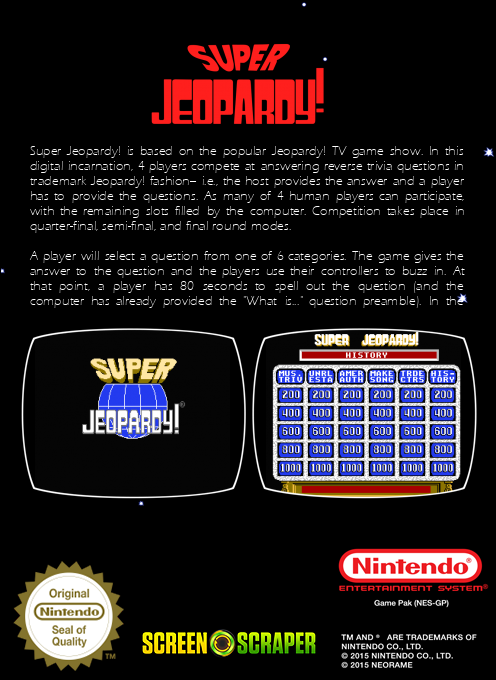 Super Jeopardy! - Dos