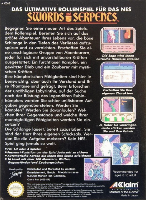 Swords and Serpents - Dos