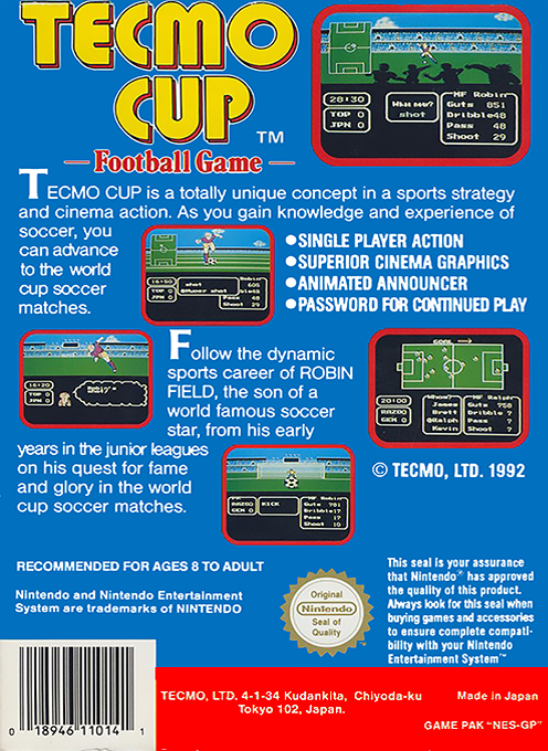 Tecmo Cup : Soccer Game - Dos