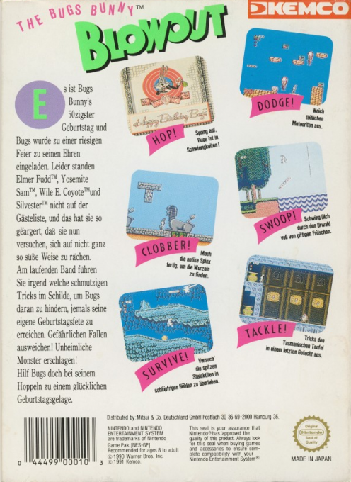 The Bugs Bunny Birthday Blowout - Dos