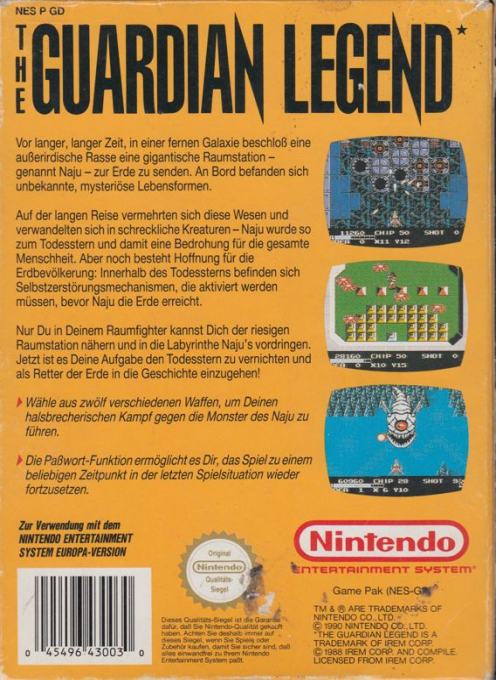 The Guardian Legend - Dos