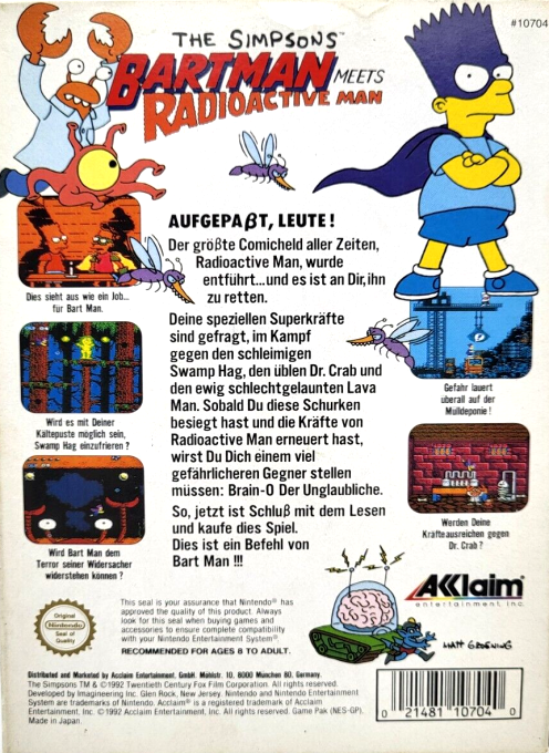 The Simpsons : Bartman Meets Radioactive Man - Dos