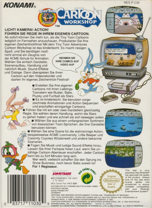 Tiny Toon Adventures : Cartoon Workshop - Dos