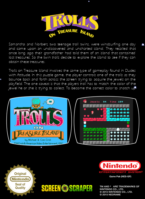 Trolls on Treasure Island - Dos