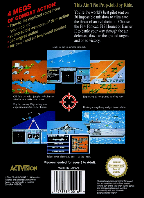 Ultimate Air Combat - Dos