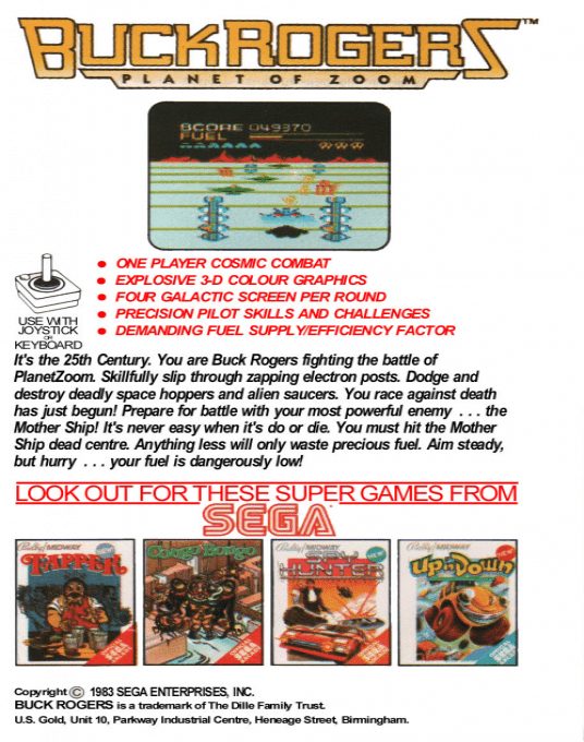 Buck Rogers : Planet of Zoom - Dos
